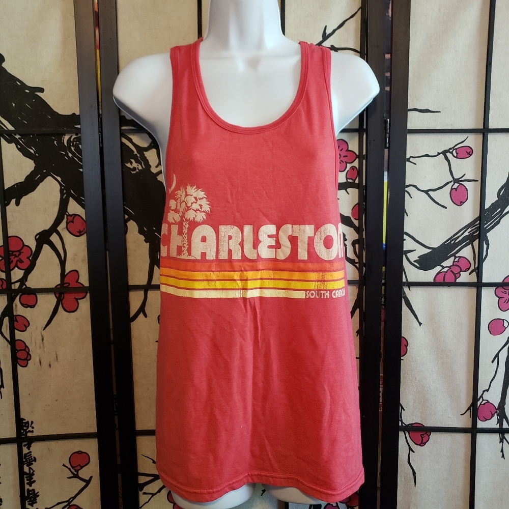 Spectra Orange Retro Charleston Tank